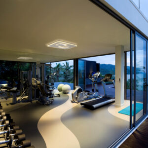 fitness gym health club luxury villa house